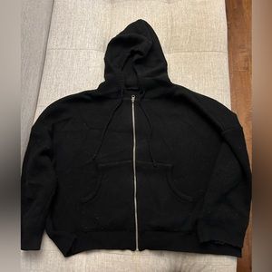 Oversized Black Sweater Cardigan